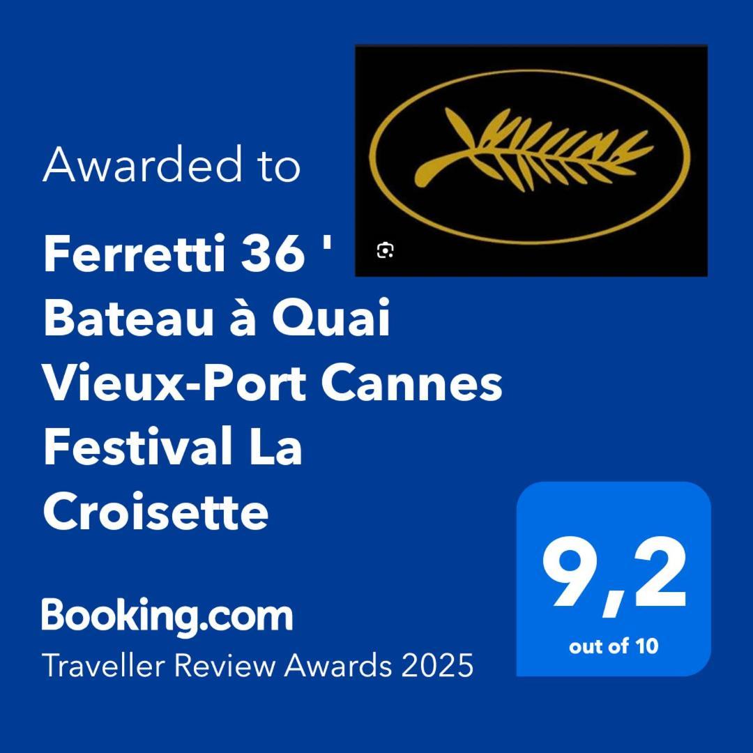 Ferretti 36 ' Bateau A Quai Vieux-Port Cannes Festival La Croisette Exterior foto